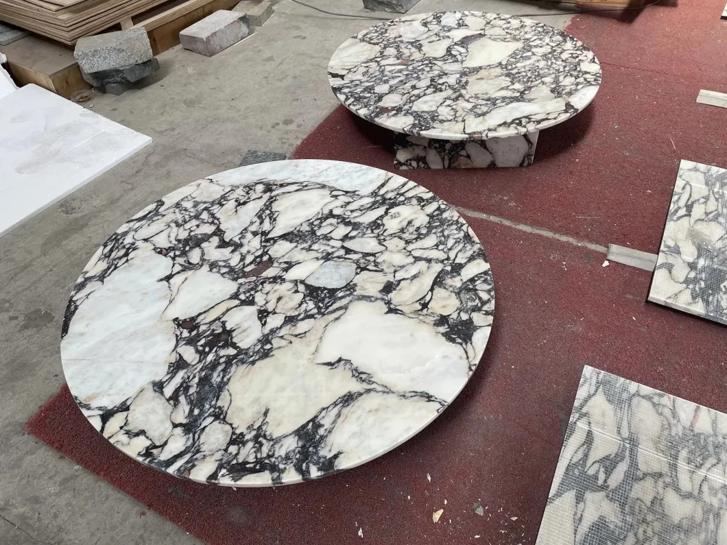 Customized Rectangle Marble Marble Coffee Table Side Table