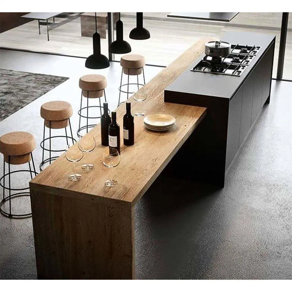 Taula Furniture Home Space 18mm Modern Design Kitchen Furniture Sintered Stone Kitchen Cabinet