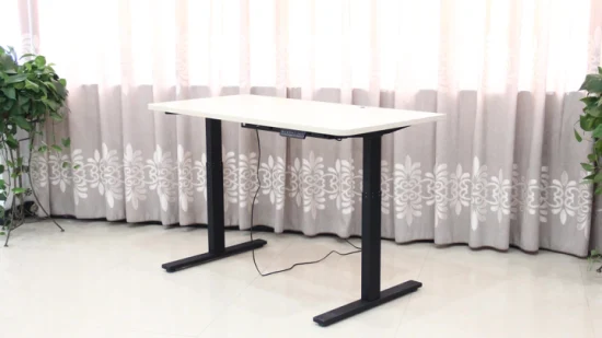 전기 듀얼 모터 컴퓨터 휴대용 테이블 다리 높이 조절 가능 앉아 스탠드 사무실 스탠딩 데스크