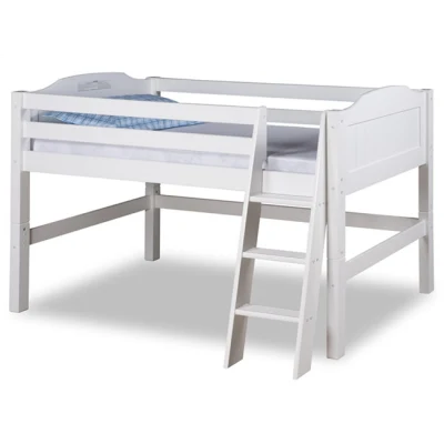 어린이용 원목 침대, 사다리가 있는 어린이용 원목 중간 침대